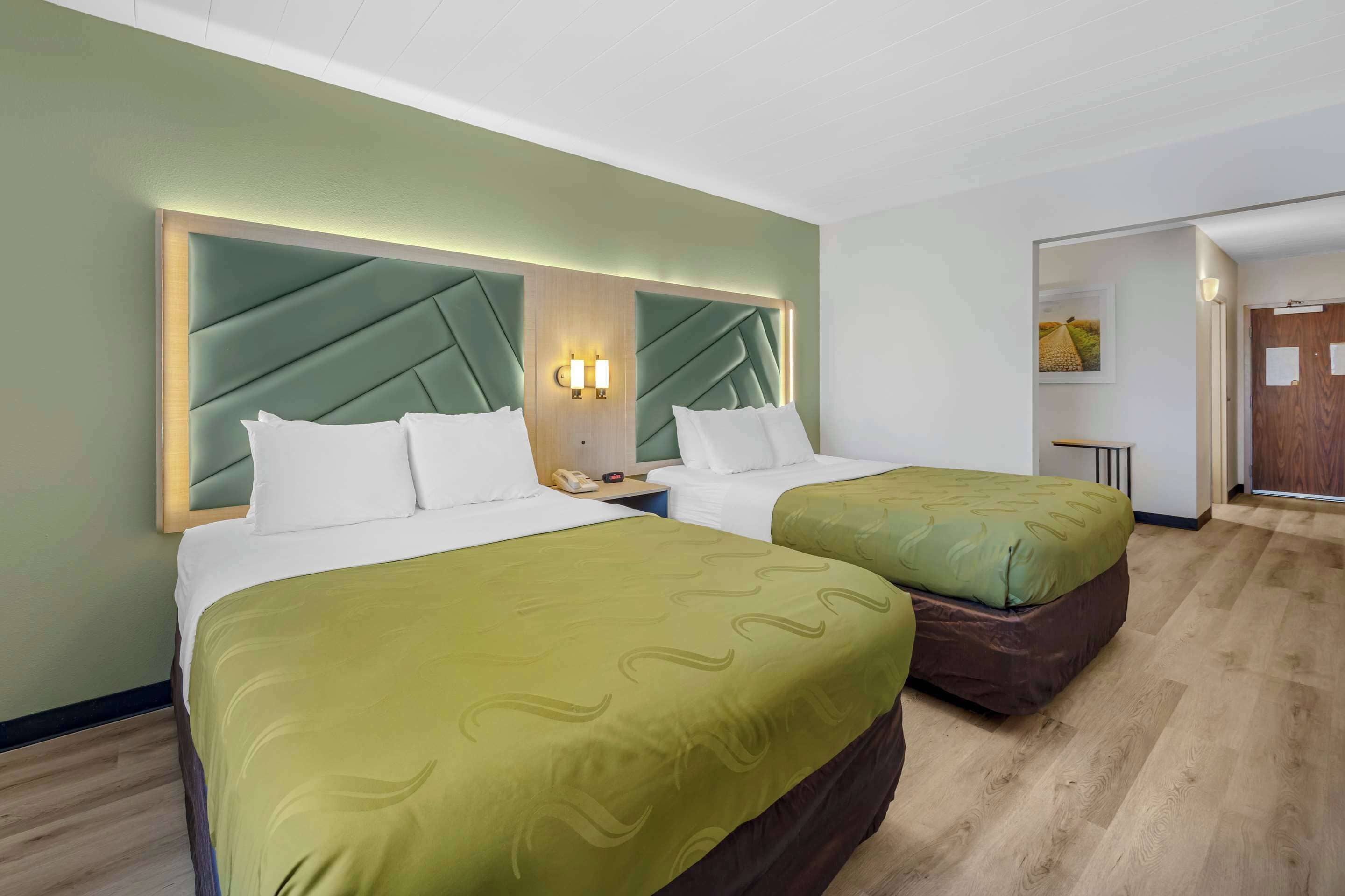 suite, 2 queen beds, non smoking | premium bedding, pillow-top beds, in-room safe, desk