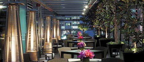 Área externa para banquete