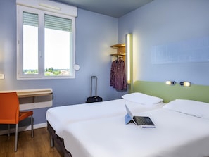 Chambre avec lits jumeaux, 2 lits une place | Literie de qualité supérieure, décoration personnalisée