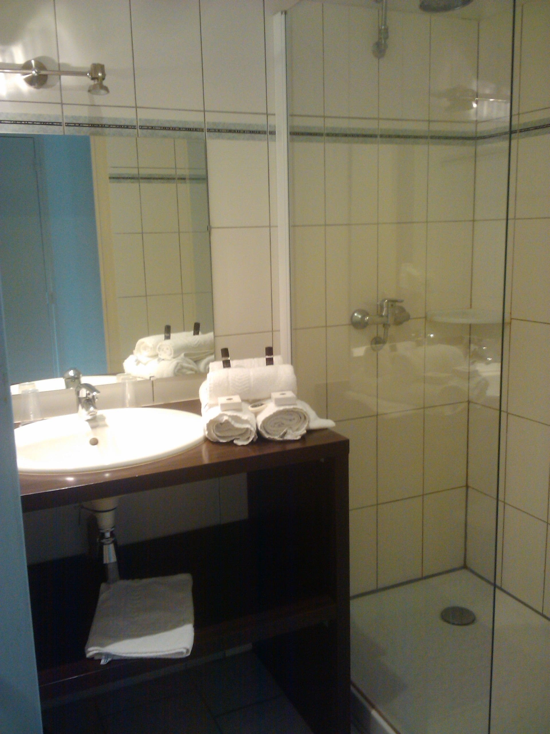 family room | bathroom | free toiletries, hair dryer, towels