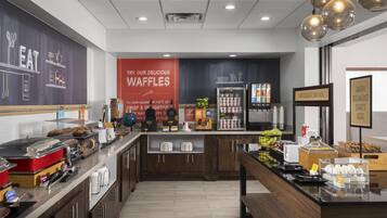 Free daily buffet breakfast