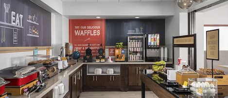 Free daily buffet breakfast