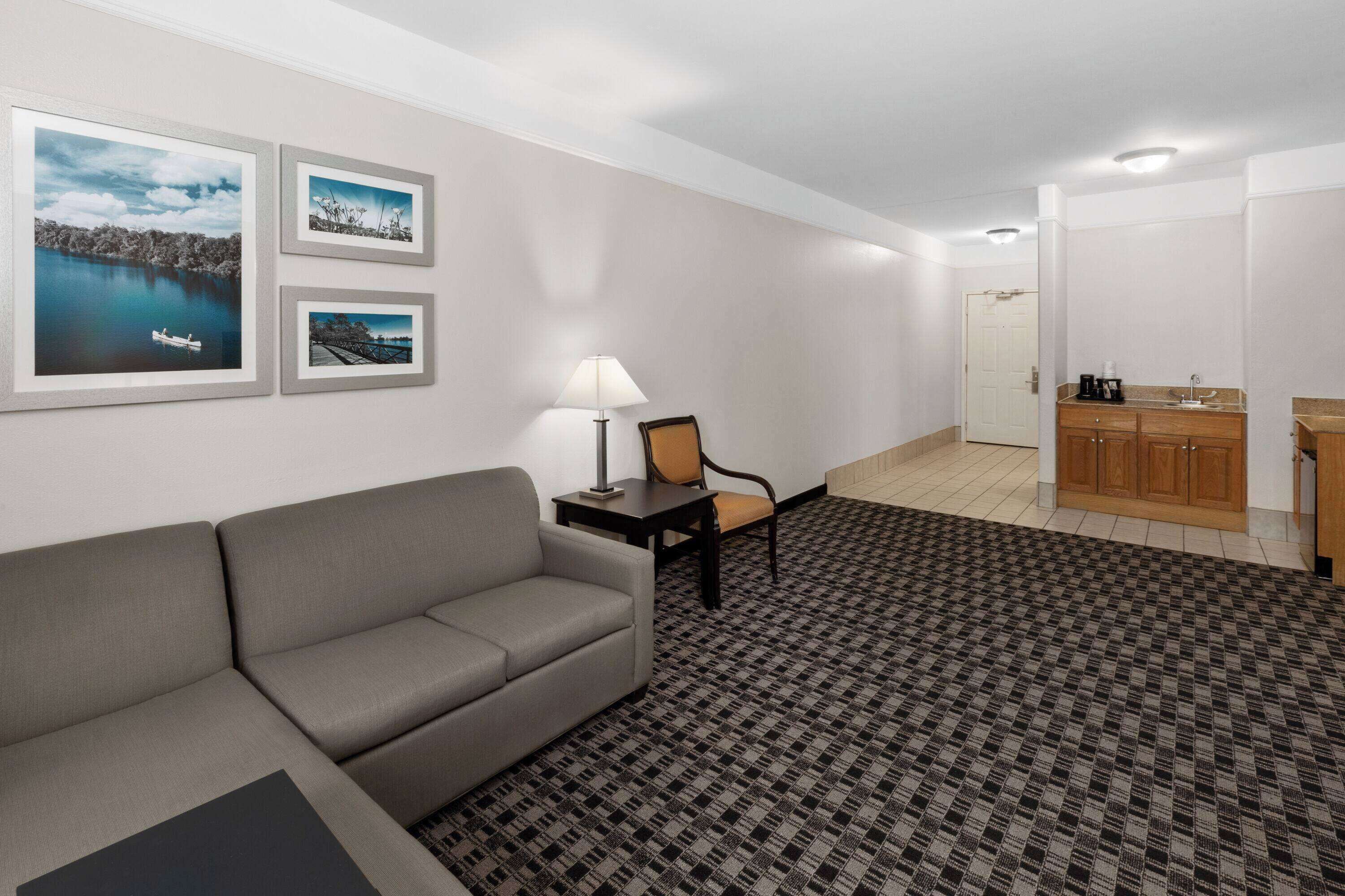 premium bedding, desk, blackout curtains, iron/ironing board