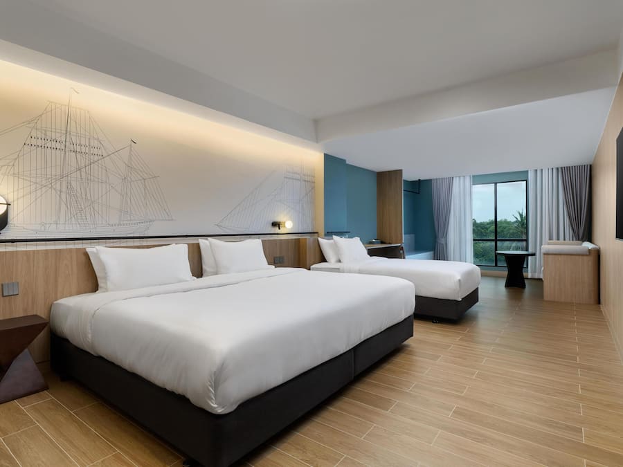 Desk, iron/ironing board