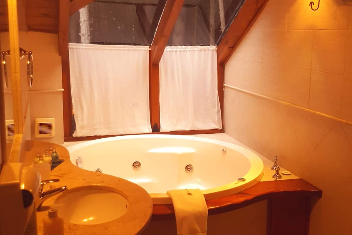 duplex, 1 king bed | jetted bathtub