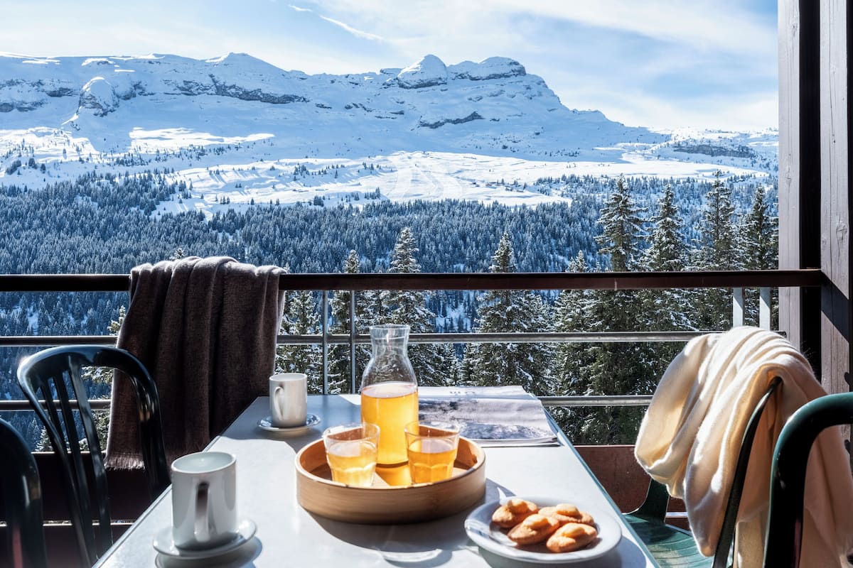 Appartement 4 personnes - 1 chambre - Balcon - Vue montagne | Balkong