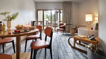 Appartement 4 personnes - 1 chambre - Balcon - Vue montagne | Ruang makan