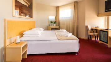 Comfort Double Room (Plus) | Select Comfort beds, in-room safe, desk, iron/ironing board