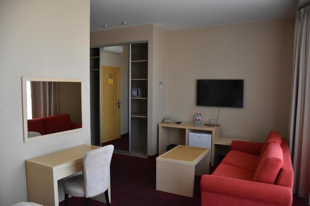 comfort double room | living area | 55-inch smart tv with digital channels, tv