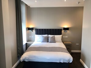 Superior Double Room, 1 King Bed, Accessible | In-room safe, iron/ironing board, free WiFi, bed sheets - The Raven Hotel - Inn (Corby)