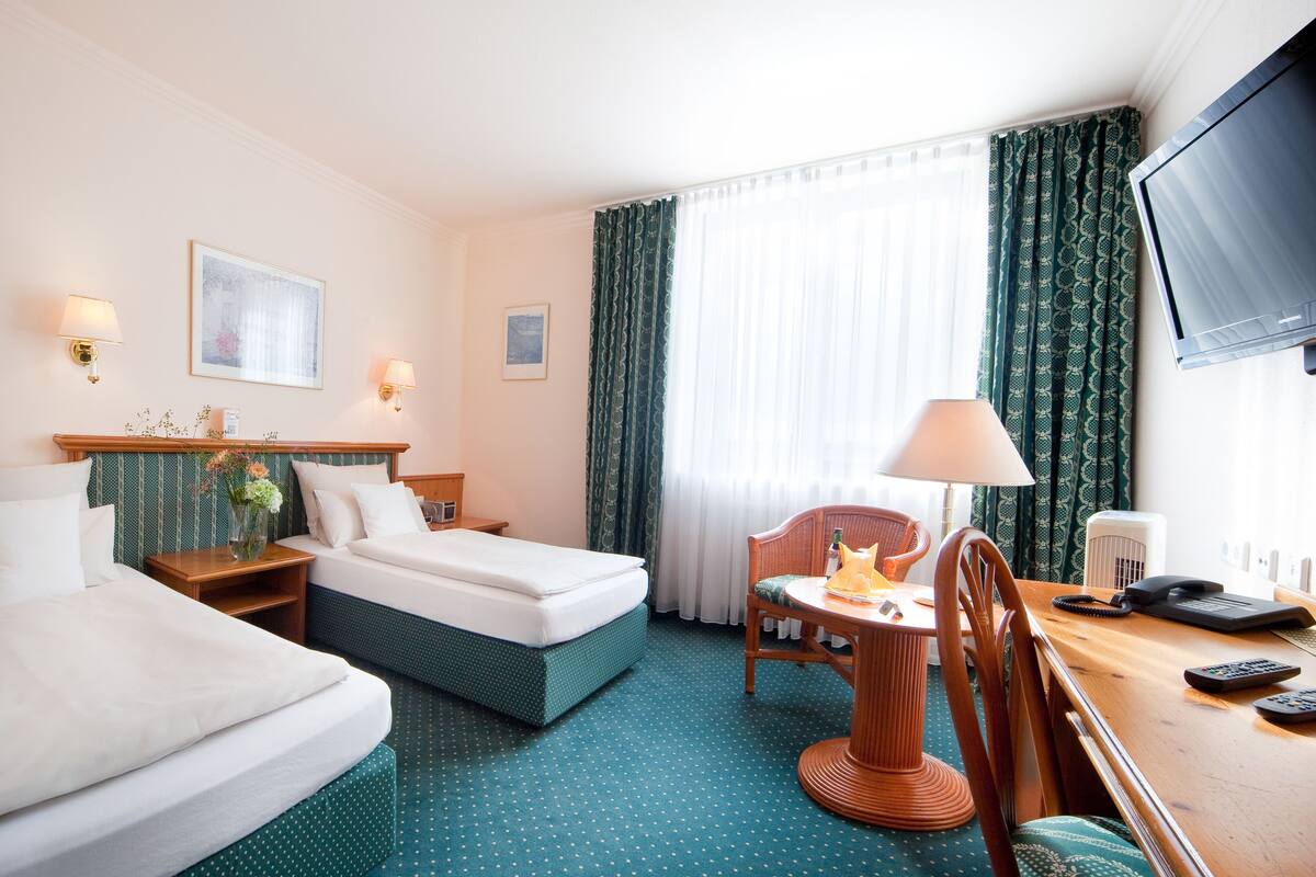Hypo-allergenic bedding available, minibar, in-room safe, desk