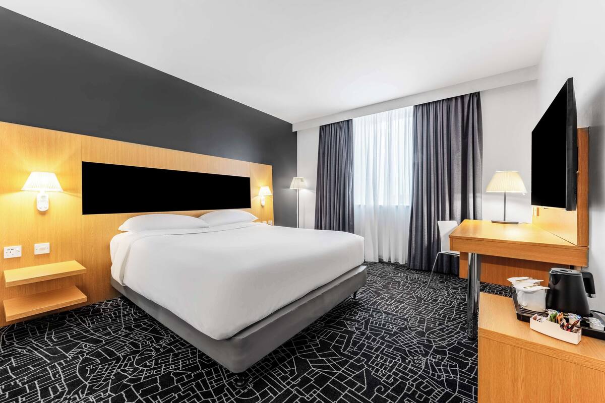 in-room safe, desk, blackout curtains, soundproofing