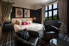 Chambre Double Luxe, 1 très grand lit, vue jardin