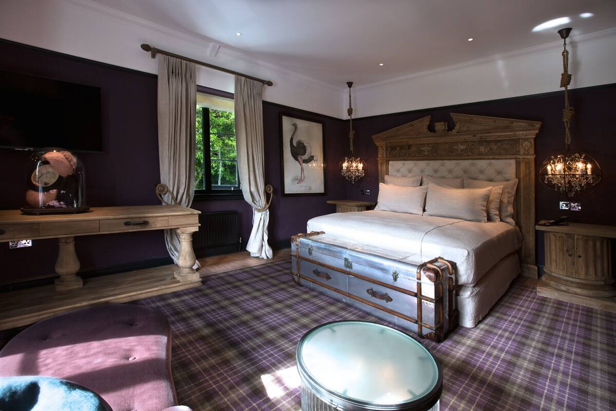 Chambre Double Luxe, 1 très grand lit, salle de bains privée