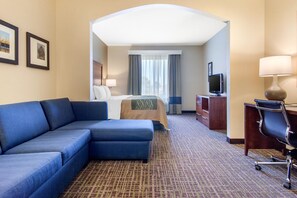 Phòng Suite Business, 1 giường cỡ king và sofa giường, không hút thuốc (1 Person Sofa Bed) | Chăn bông, nệm có lớp đệm bông, bàn, màn/rèm cản sáng