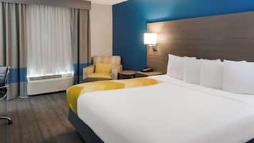 In-room safe, desk, iron/ironing board, cots/infant beds