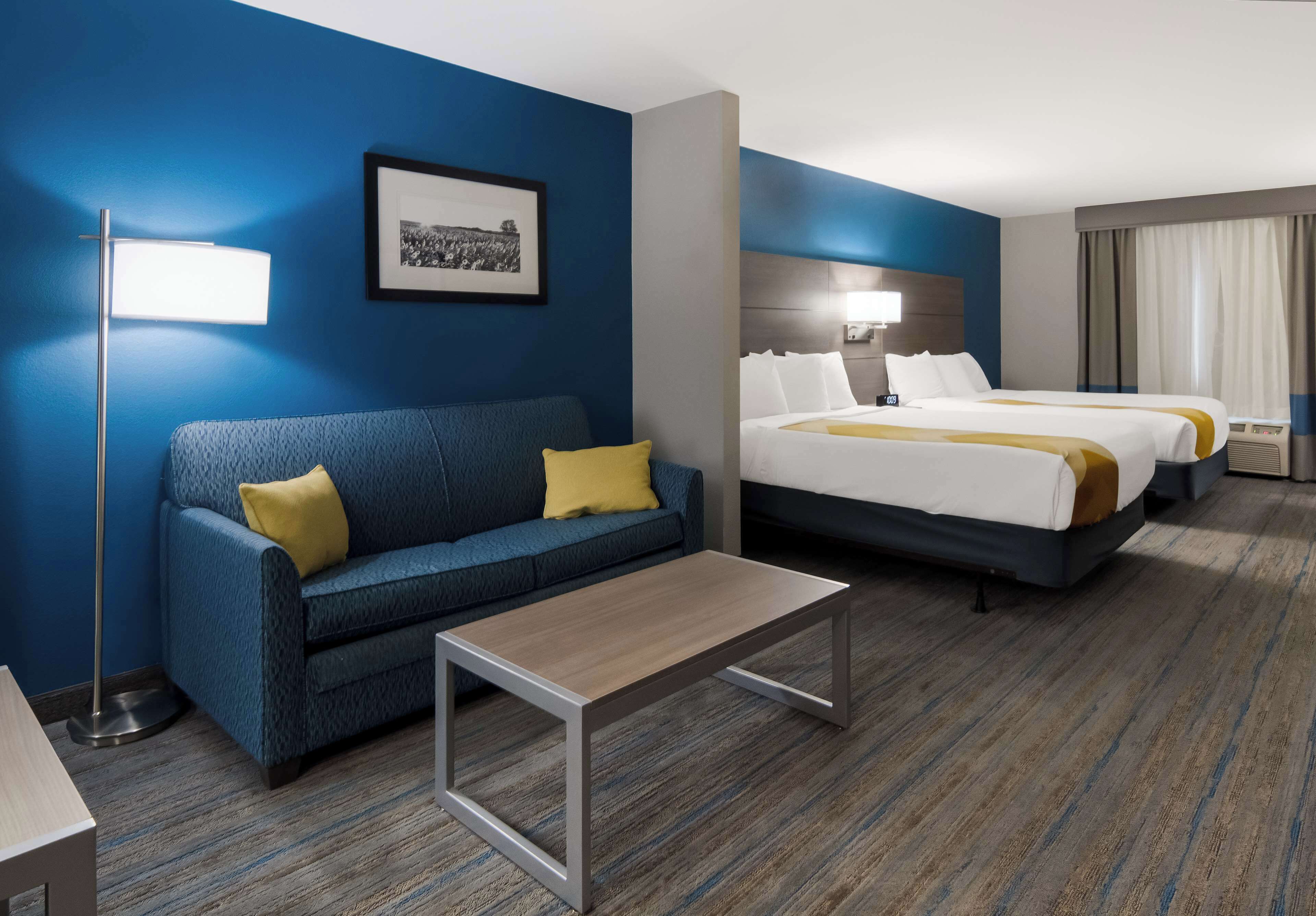 suite, 2 queen beds, accessible, non smoking (with single sofabed) | in-room safe, desk, iron/ironing board, free cots/infant beds