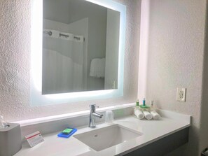 Free toiletries, hair dryer, towels