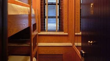 Bunk Bed Cabin, Shared Bathroom | Premium bedding, in-room safe, iron/ironing board, free WiFi