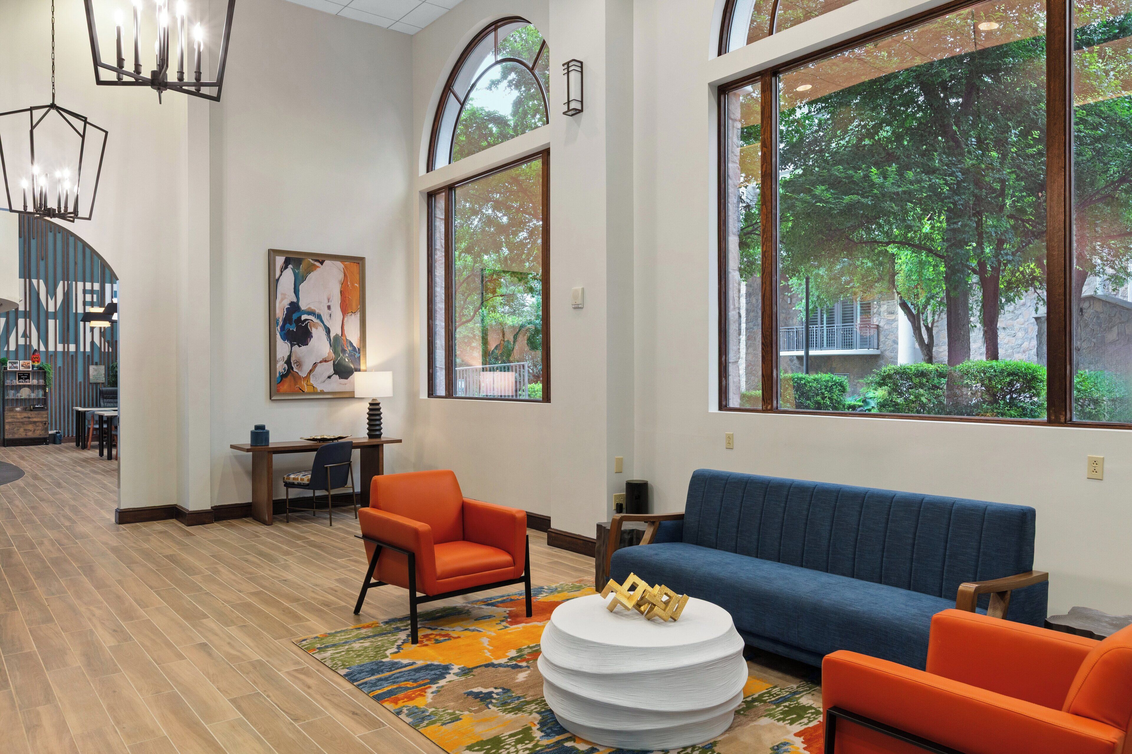 Sala de estar en el lobby