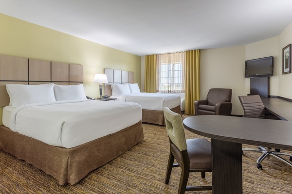 Studio Suite, 2 Double Beds | Hypo-allergenic bedding available, desk, laptop workspace