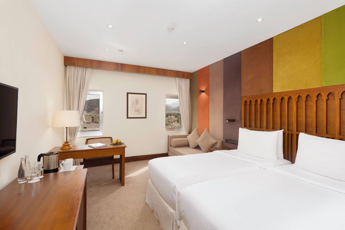 Premium bedding, minibar, in-room safe, desk