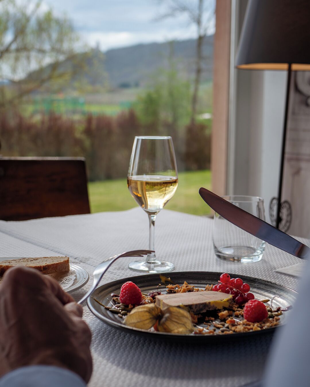 breakfast, lunch, dinner served; french cuisine, garden views