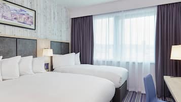 Desk, blackout drapes, iron/ironing board, free WiFi