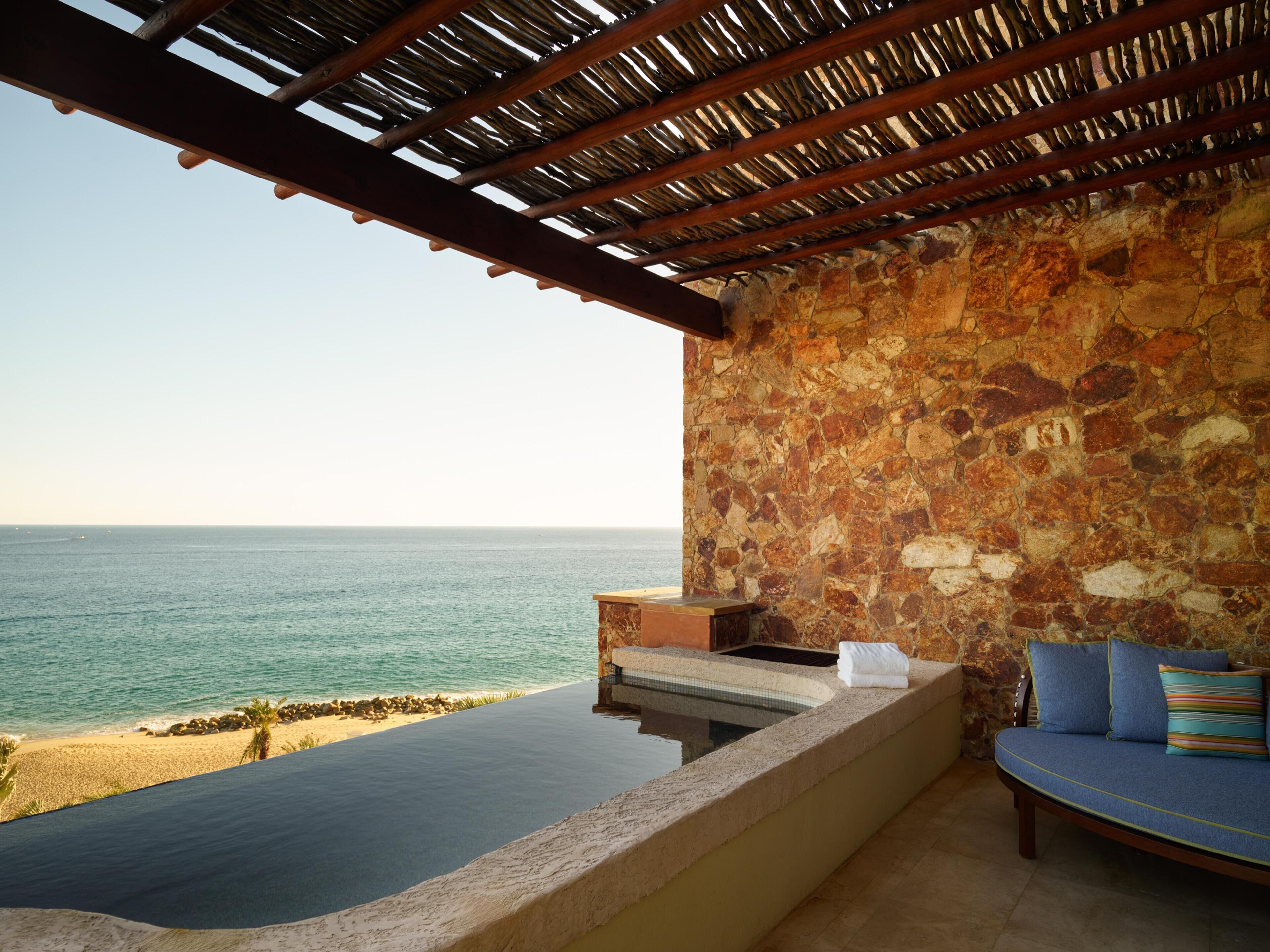 Ocean View Vista with Plunge Pool - King Bedroom | Egyptian cotton sheets, premium bedding, pillow-top beds, minibar