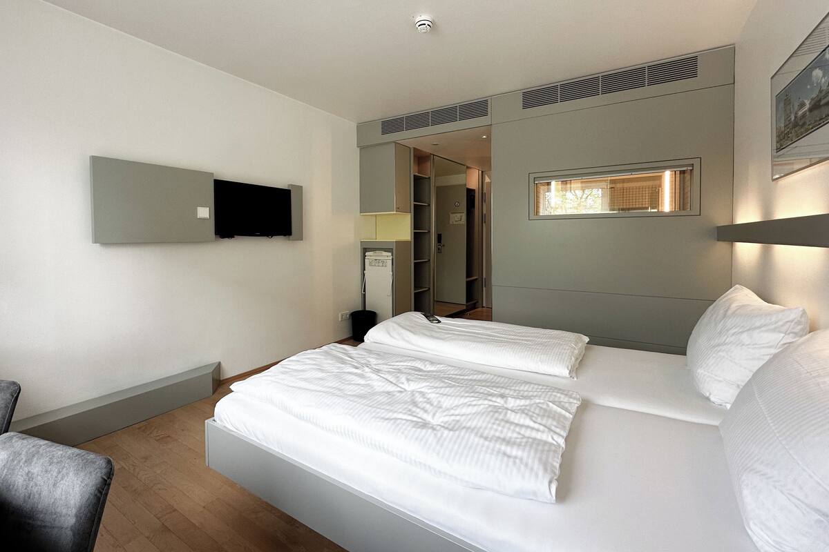 comfort double room | hypo-allergenic bedding, in-room safe, individually decorated