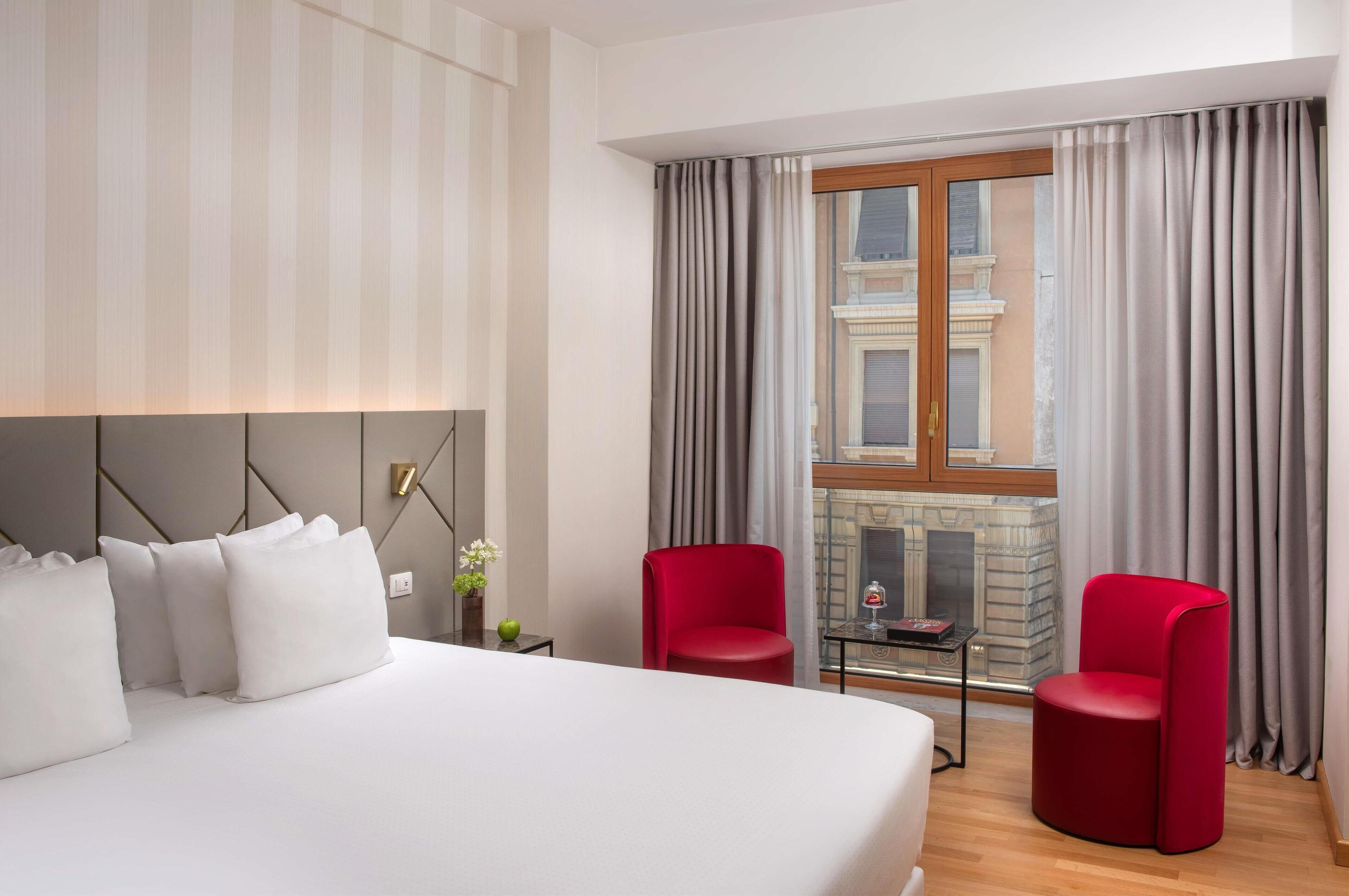 Premium bedding, minibar, in-room safe, desk