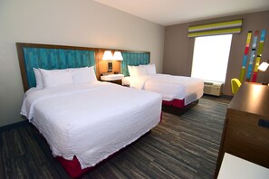 Standard room with two queen beds | Premium bedding, pillowtop beds, in-room safe, desk - Hampton Inn Leesburg/Tavares (Leesburg)