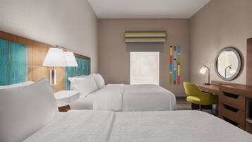 Standard room with two queen beds | Premium bedding, pillowtop beds, in-room safe, desk