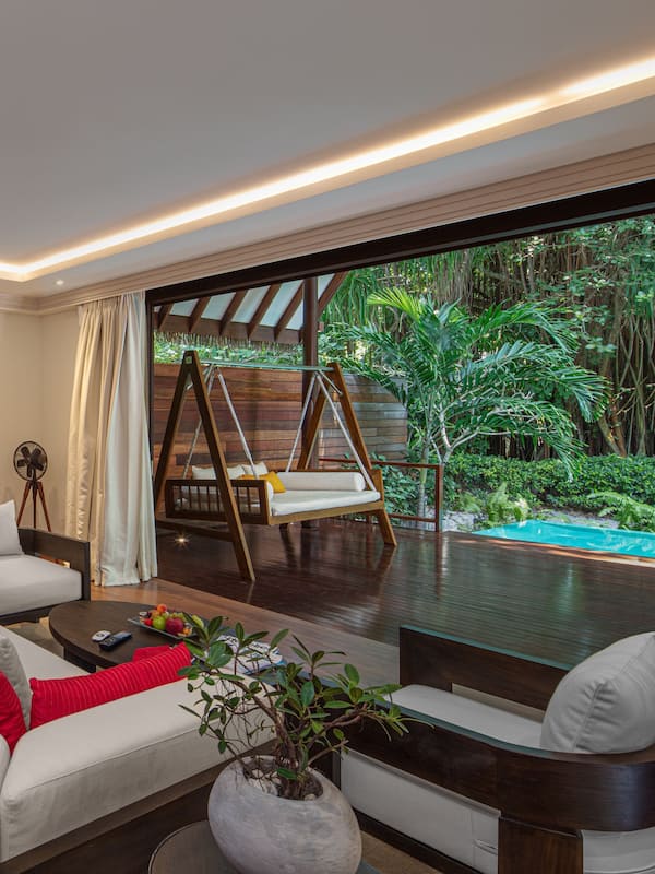 Meedhupparu Residence with Pool | Living area | LCD TV, table tennis, toys