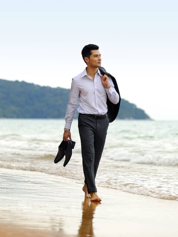 Private beach, beach towels