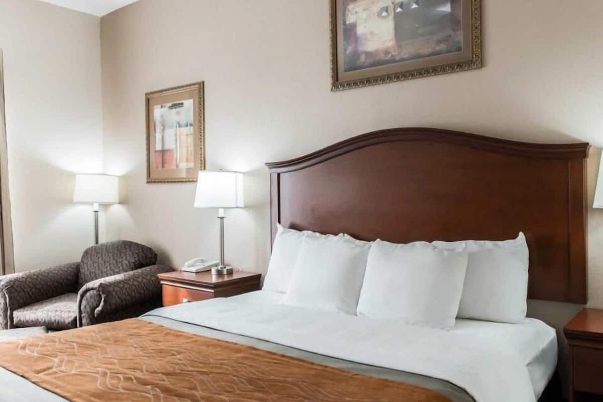 Premium bedding, pillow-top beds, in-room safe, desk