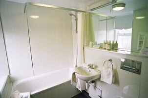 Hair dryer, towels