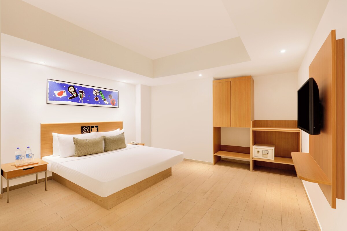 Ropa de cama de alta calidad y minibar 