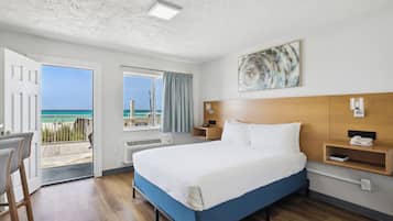 Room, 2 Queen Beds, Kitchen, Beachfront (Walkout, Split Accommodations) | Iron/ironing board, free WiFi, bed sheets