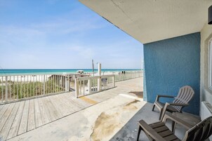 Room, 2 Queen Beds, Kitchen, Beachfront (Walkout) | Terrace/patio
