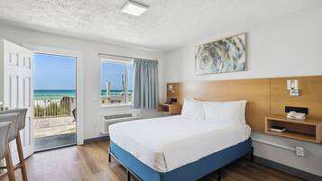 Room, 2 Queen Beds, Kitchen, Beachfront (Walkout) | Iron/ironing board, free WiFi, bed sheets
