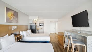 Habitación, 2 camas Queen size, cocina, frente al mar (Walkout)