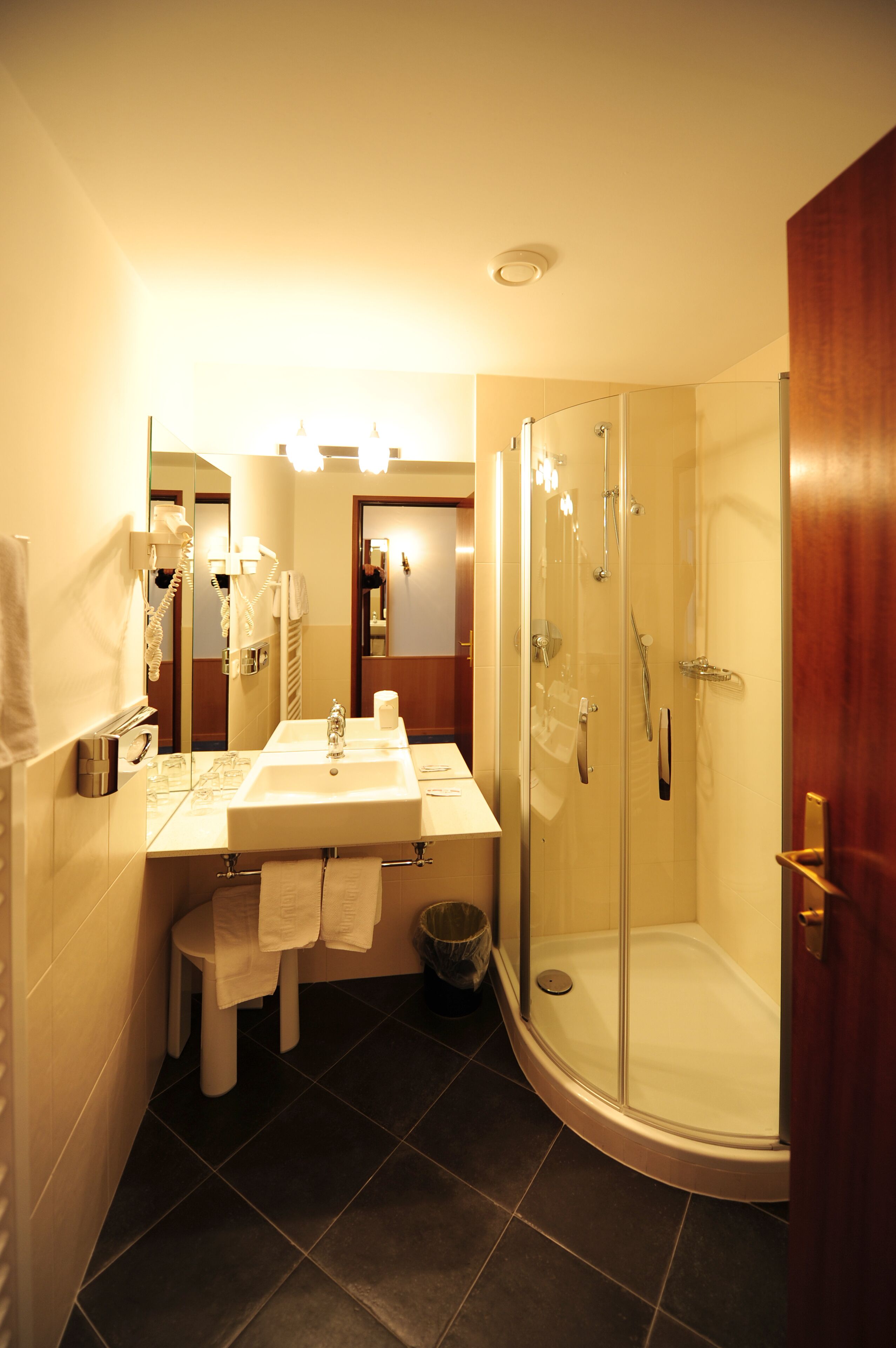 Family Room | Bathroom | Hair dryer, towels
