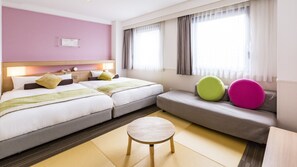 Family Twin Room, Non Smoking | 1 bedroom, down comforters, in-room safe, desk