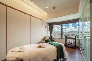 Espace de soins pour les couples, soins corporels, soins d'aromathérapie