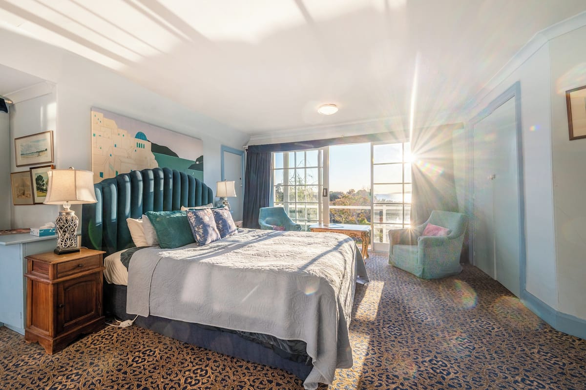 Chambre, balcon, vue mer