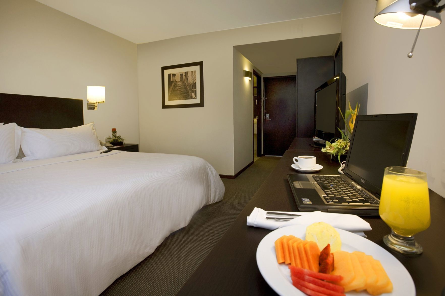 Down duvets, pillow-top beds, in-room safe, desk