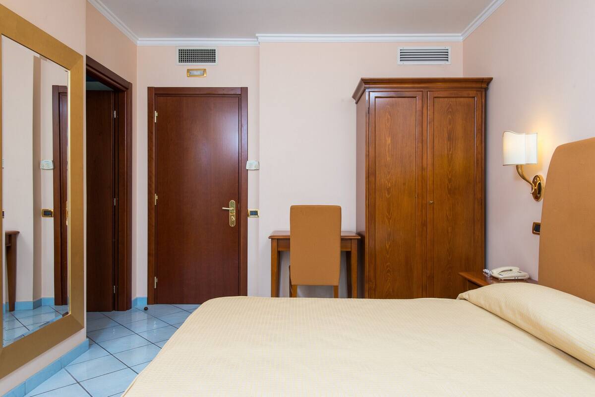 Standard Double Room Single Use | Desk, soundproofing, free wired Internet, bed sheets