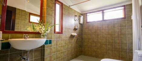 A bathroom with a sink, mirror, and toilet.