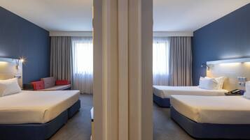 In-room safe, desk, soundproofing, free cribs/infant beds